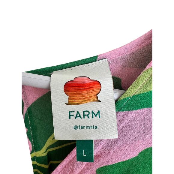 Farm Rio Caftan Tropicalistic Gorgeous Flowy Maxi Dress Size: Large - Picture 8 of 9